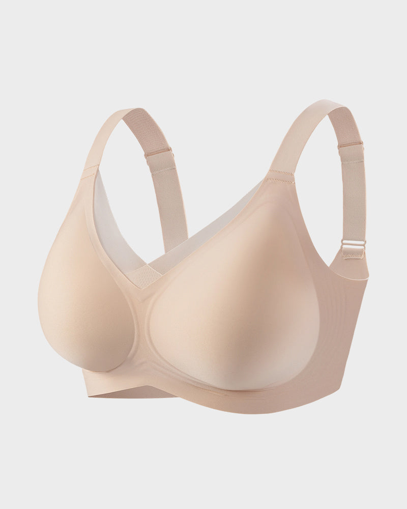 Hugmecurve Womens Wireless Bras V Mesh Comfortable Bralette Supportive
