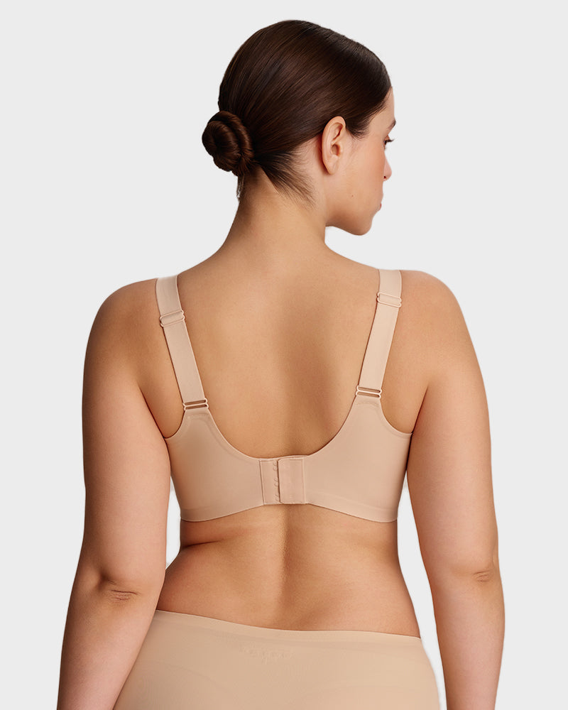 Hugmecurve Womens Wireless Bras V Mesh Comfortable Bralette Supportive