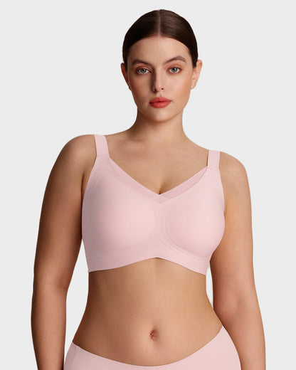 Hugmecurve Womens Wireless Bras V Mesh Comfortable Bralette Supportive