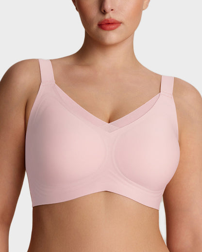Hugmecurve Womens Wireless Bras V Mesh Comfortable Bralette Supportive