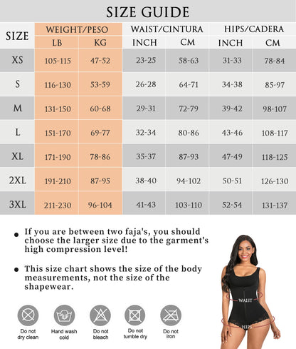 Hugmecurve® Shapewear for Women Tummy Control Fajas Colombianas Open Bust Body Shaper Slimmer Bodysuit