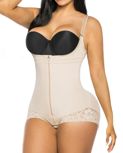 Hugmecurve® Shapewear for Women Tummy Control Fajas Colombianas Open Bust Body Shaper Slimmer Bodysuit