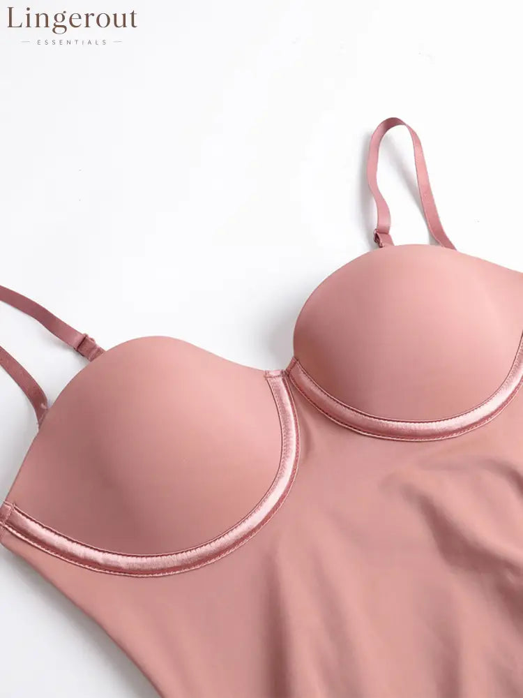 Back Lace-up Thong Seamless Shapewear Bodysuit
