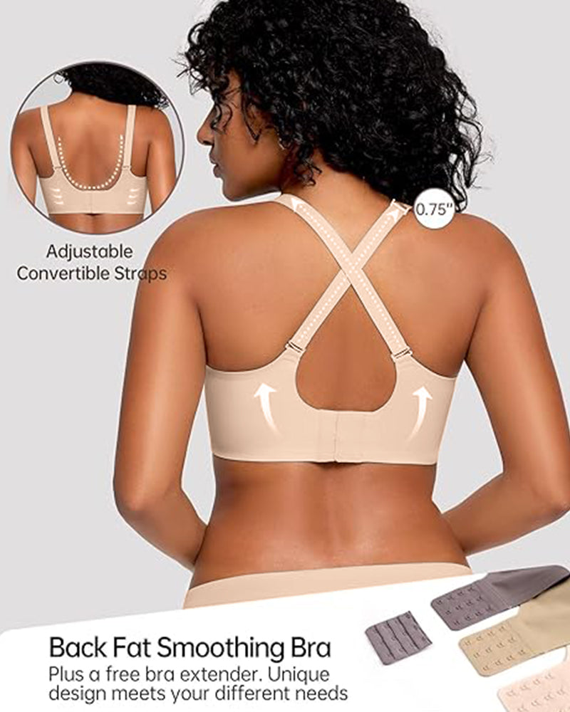 Hugmecurve Soft Full Coverage Scalloped Wireless Jelly Bra