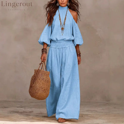 Boho Halter Two Piece Matching Set