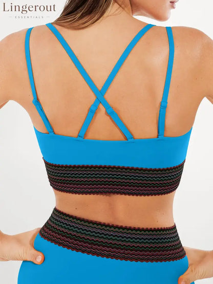 Boho Trim High Waist Tummy Control Bikini Set