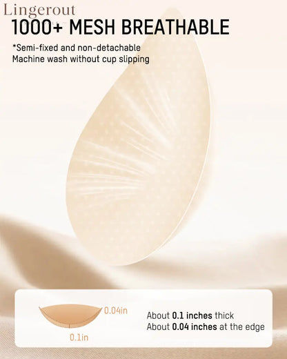 Breathable Support Wireless Deep-V Shaping Bra