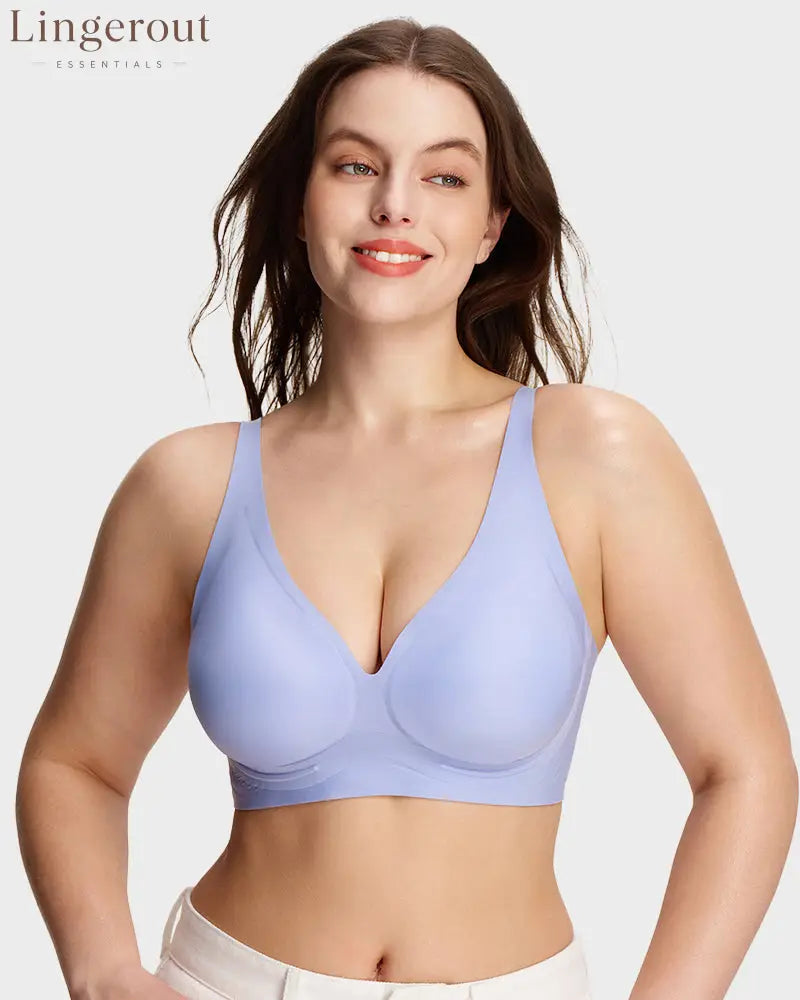 Breathable Support Wireless Deep-V Shaping Bra