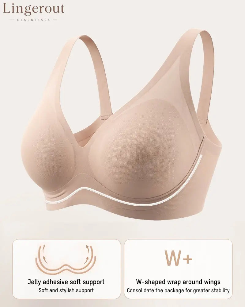 Breathable Support Wireless Deep-V Shaping Bra