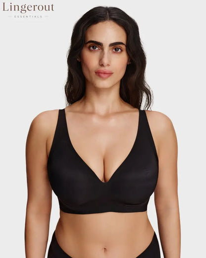 Breathable Support Wireless Deep-V Shaping Bra