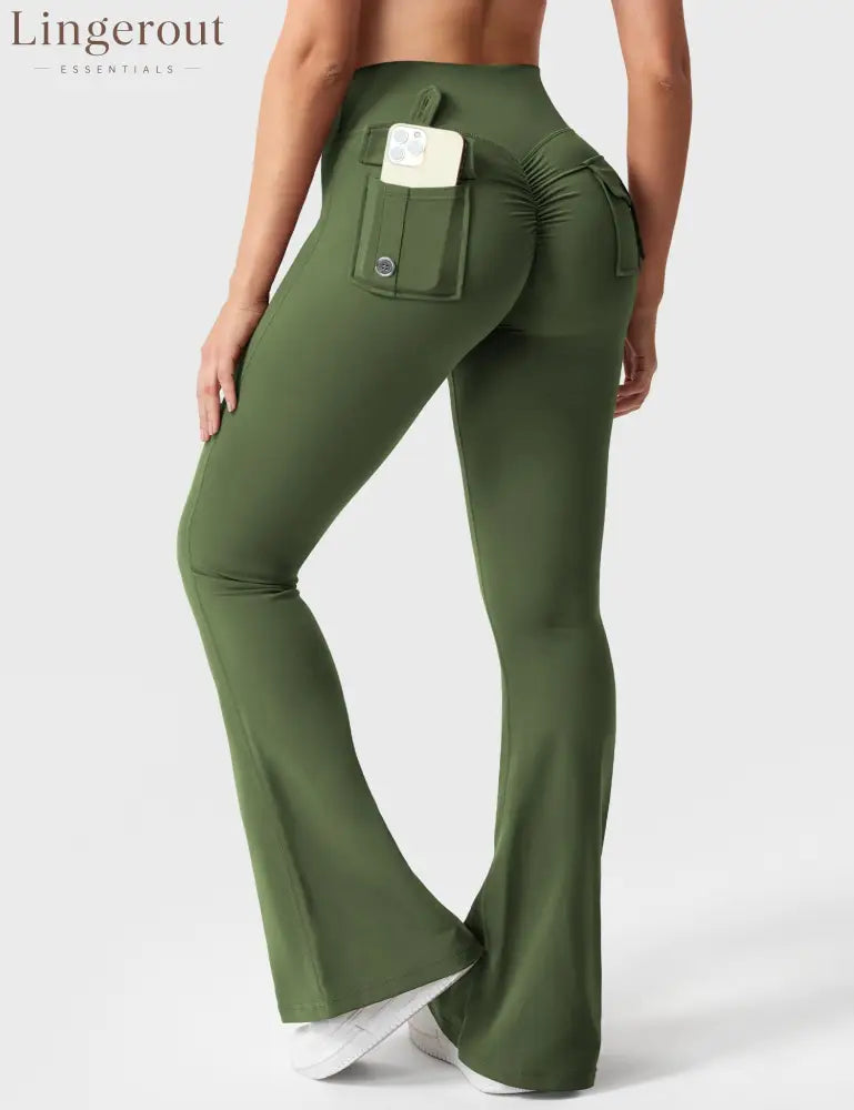 Brittany Flared Leggings with Pockets