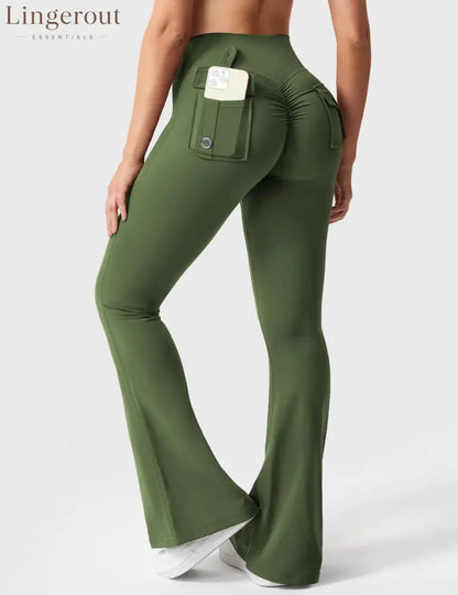Brittany Flared Leggings with Pockets