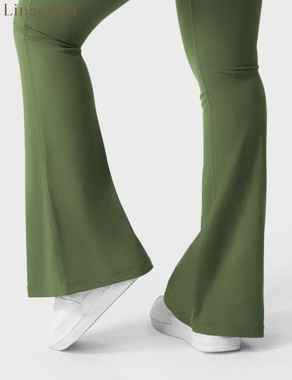 Brittany Flared Leggings with Pockets