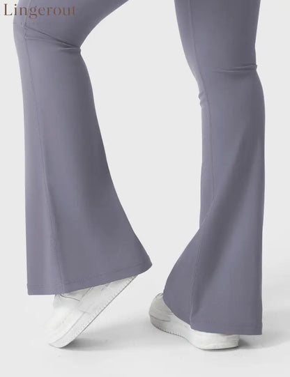 Brittany Flared Leggings with Pockets