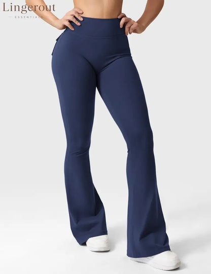 Brittany Flared Leggings with Pockets