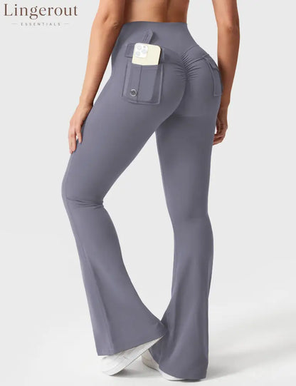 Brittany Flared Leggings with Pockets