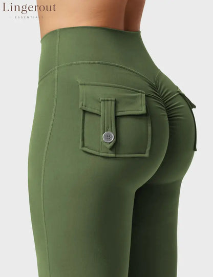 Brittany Flared Leggings with Pockets