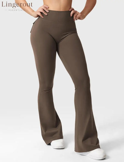 Brittany Flared Leggings with Pockets