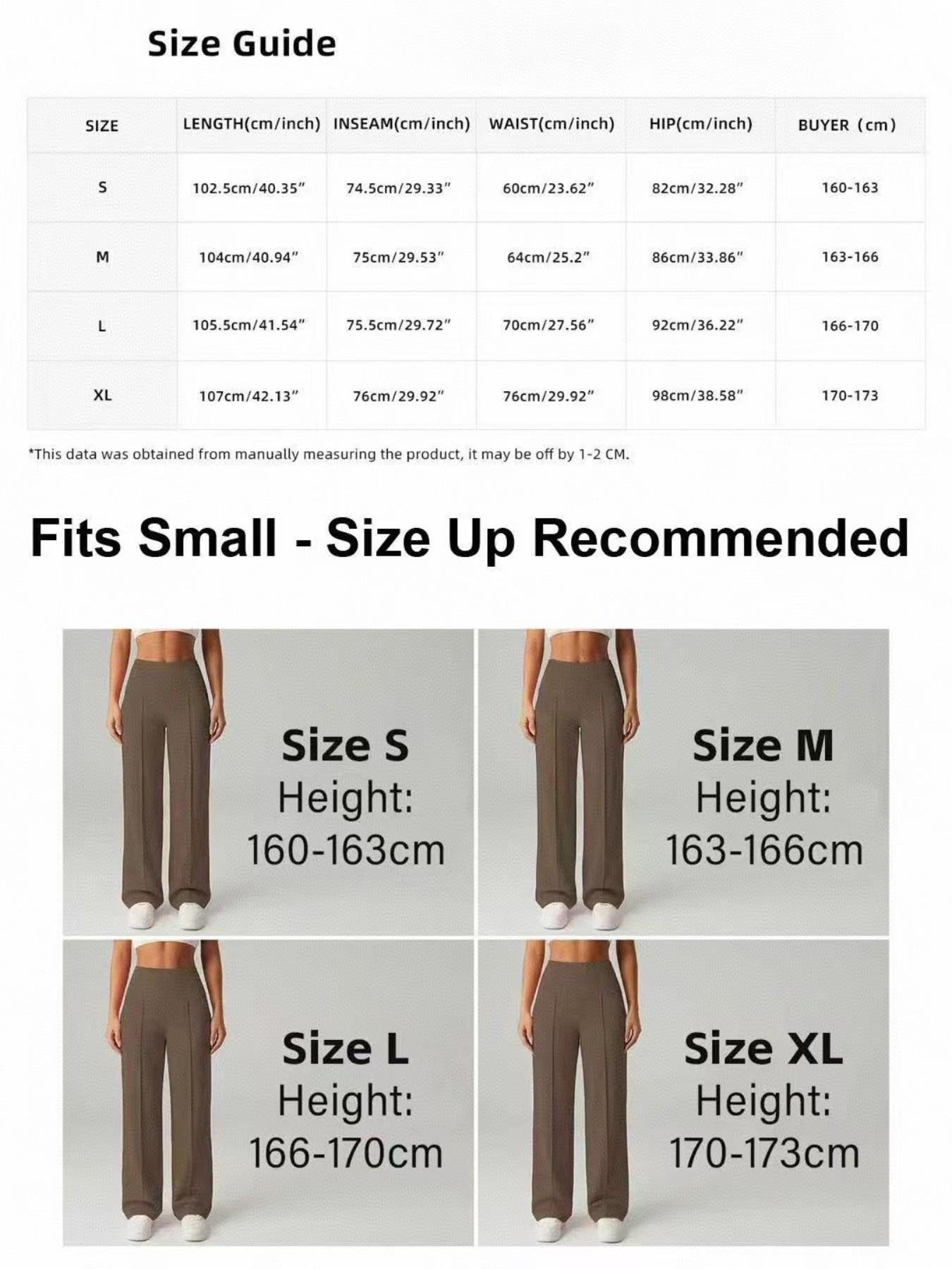 Women's Plain Loose Straight Leg Pants, Wide Leg High Waist Sporty Casual Sweatpants with Pockets