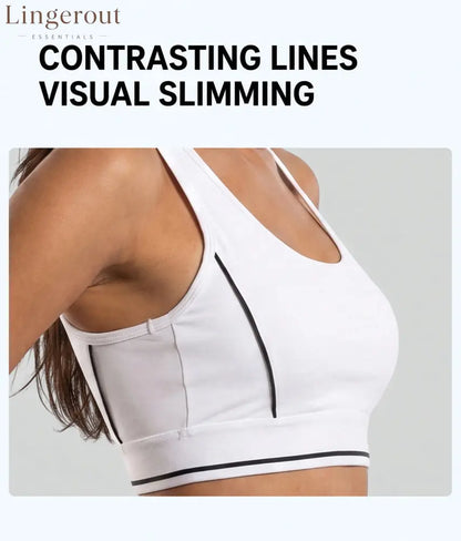 Contrast Seam Yoga Sports Bra