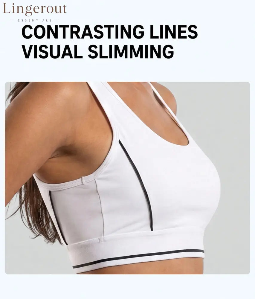 Contrast Seam Yoga Sports Bra
