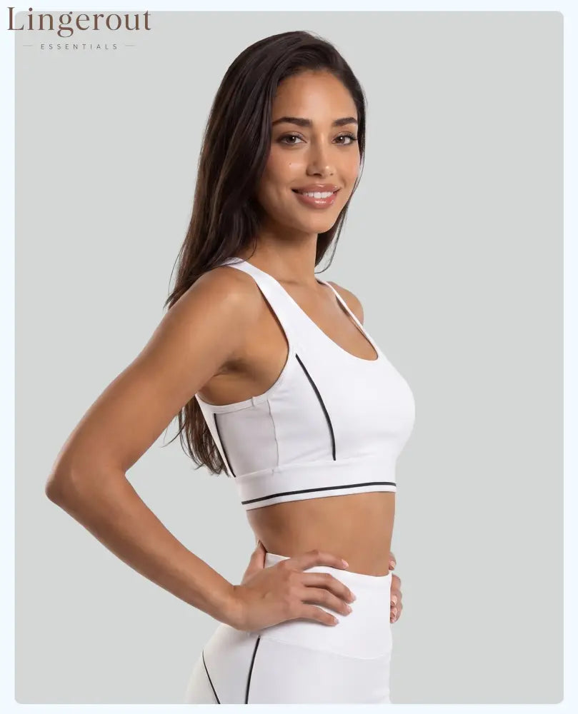 Contrast Seam Yoga Sports Bra