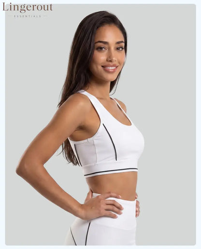 Contrast Seam Yoga Sports Bra