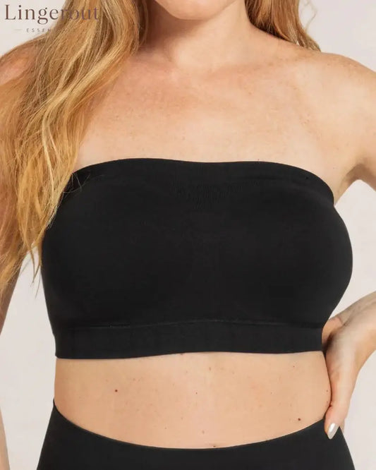 Convertible Strapless Bandeau Bra with Wireless Comfort Anti-Slip Grip & Removable Straps