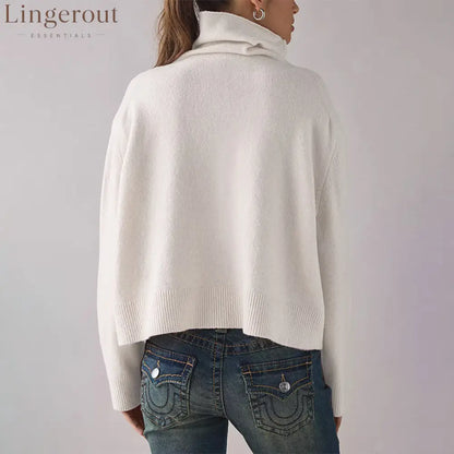 New Cross-Border Aliexpress Turtleneck Sweater Knitted Bottoming Shirt Europe And America 2026 Amazon Autumn And Winter