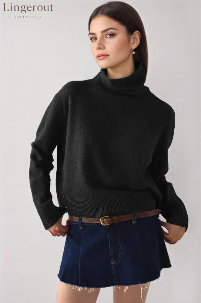 New Cross-Border Aliexpress Turtleneck Sweater Knitted Bottoming Shirt Europe And America 2026 Amazon Autumn And Winter
