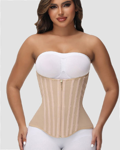 Hugmecurve® Curved Boned Waist Trainer High Compression Tiny Waist Corset