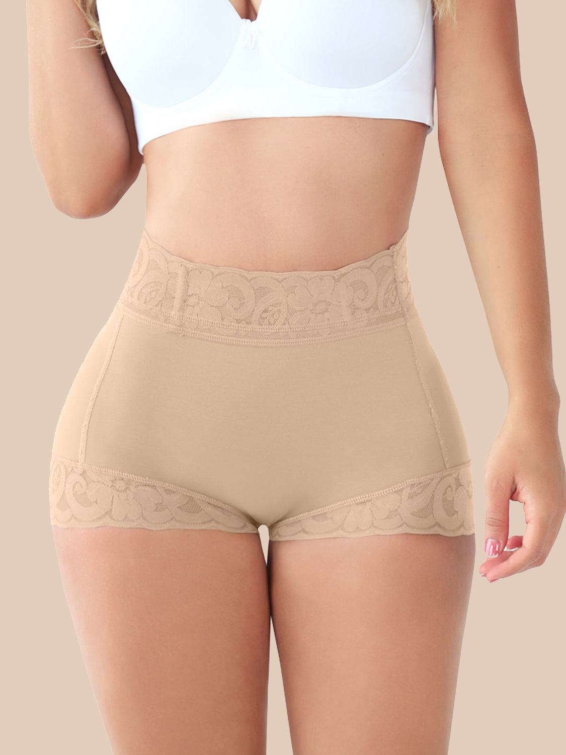 Women Classic Lace Butt Lifter Panty Smoothing Brief - Daily Wear