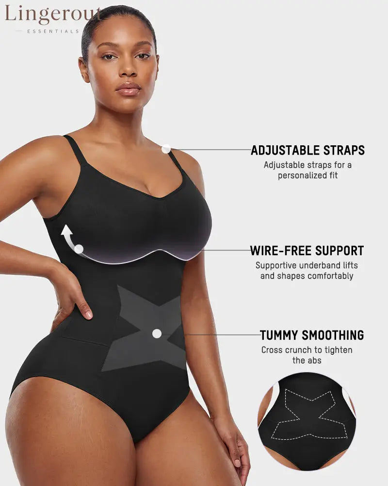 Deep V Camisole Bodysuit Shapewear