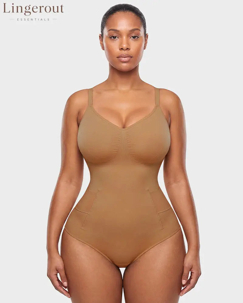 Deep V Camisole Bodysuit Shapewear