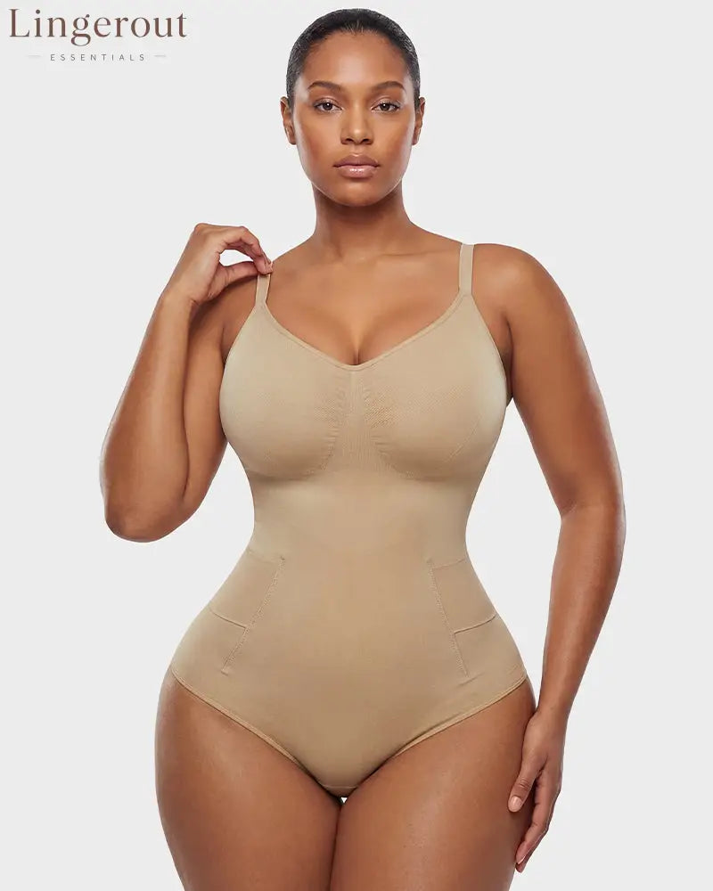 Deep V Camisole Bodysuit Shapewear