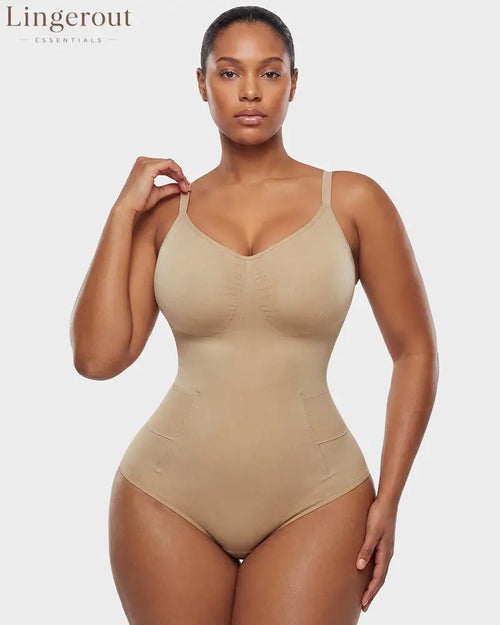 Deep V Camisole Bodysuit Shapewear