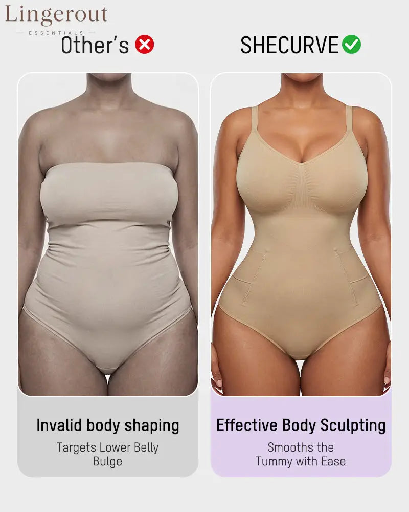Deep V Camisole Bodysuit Shapewear