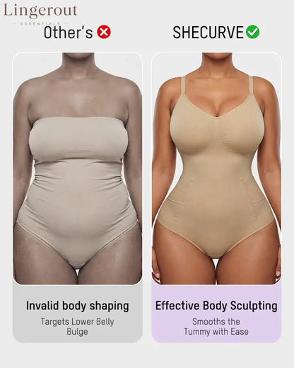 Deep V Camisole Bodysuit Shapewear