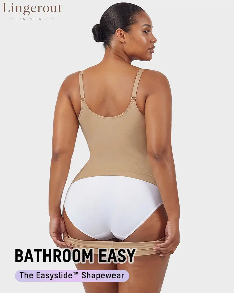 Deep V Camisole Bodysuit Shapewear