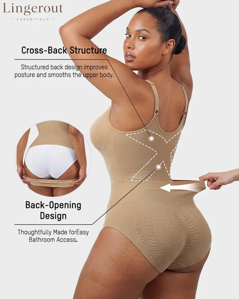 Deep V Camisole Bodysuit Shapewear