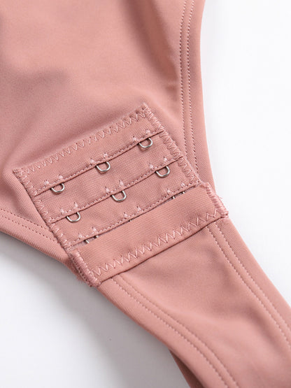 Back Lace-up Thong Seamless Shapewear Bodysuit