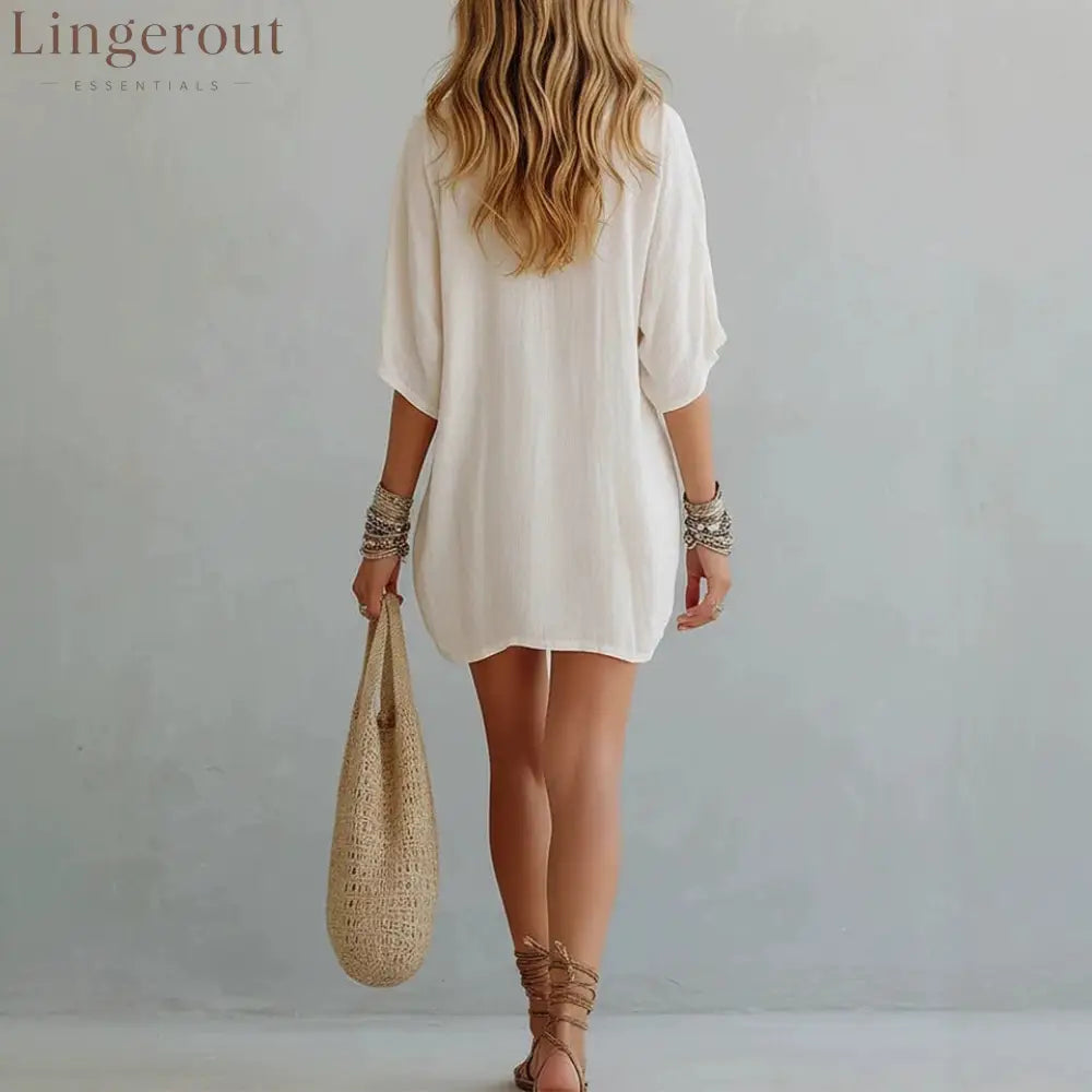 Effortless Boho Tunic Dress – Versatile Summer Essential