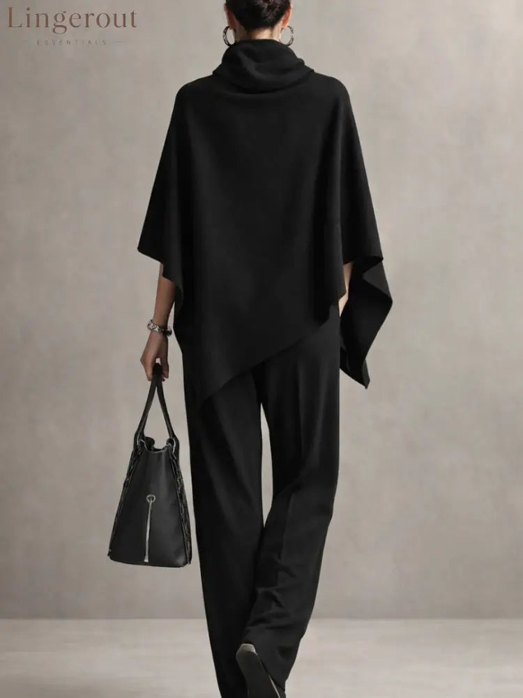 Elegant Drape Two-Piece Set