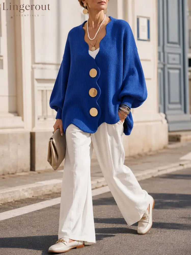 Everyday Button Front Cardigan Sweater - HOT SALE