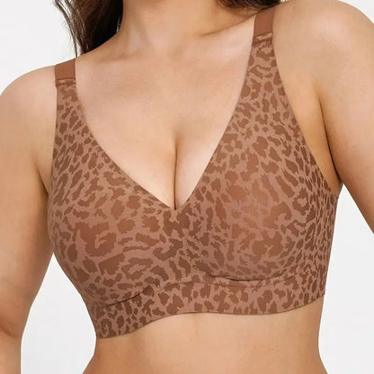 Hugmecurve Seamless Deep V Push-Up Wireless Bra