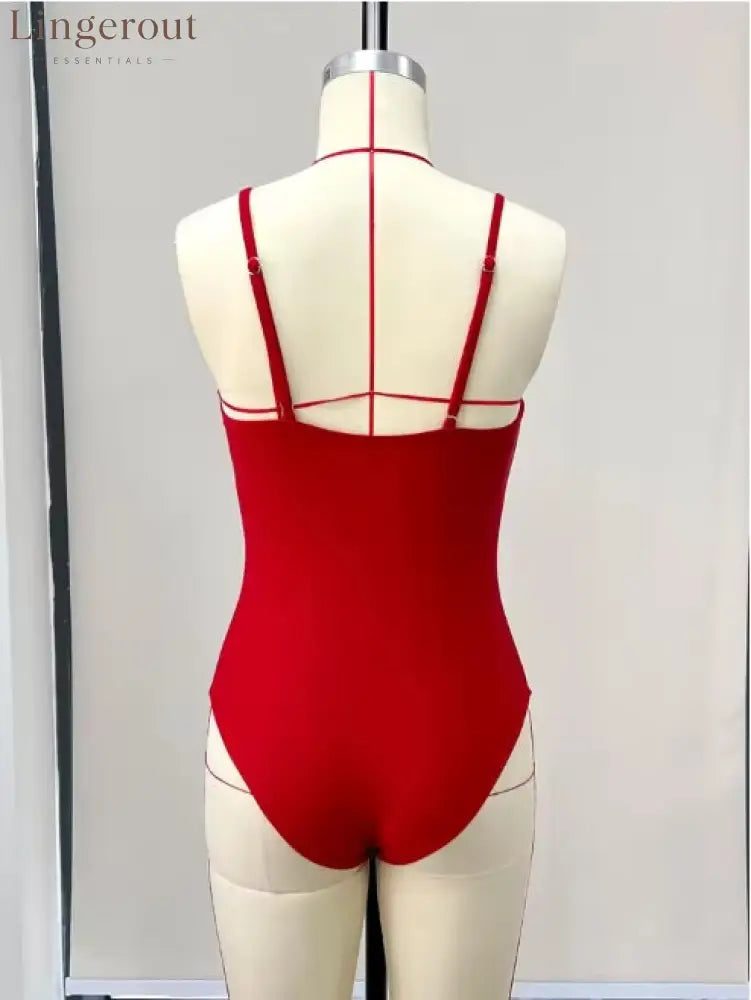 Flower Hollow One Piece Swimsuit and Skirt