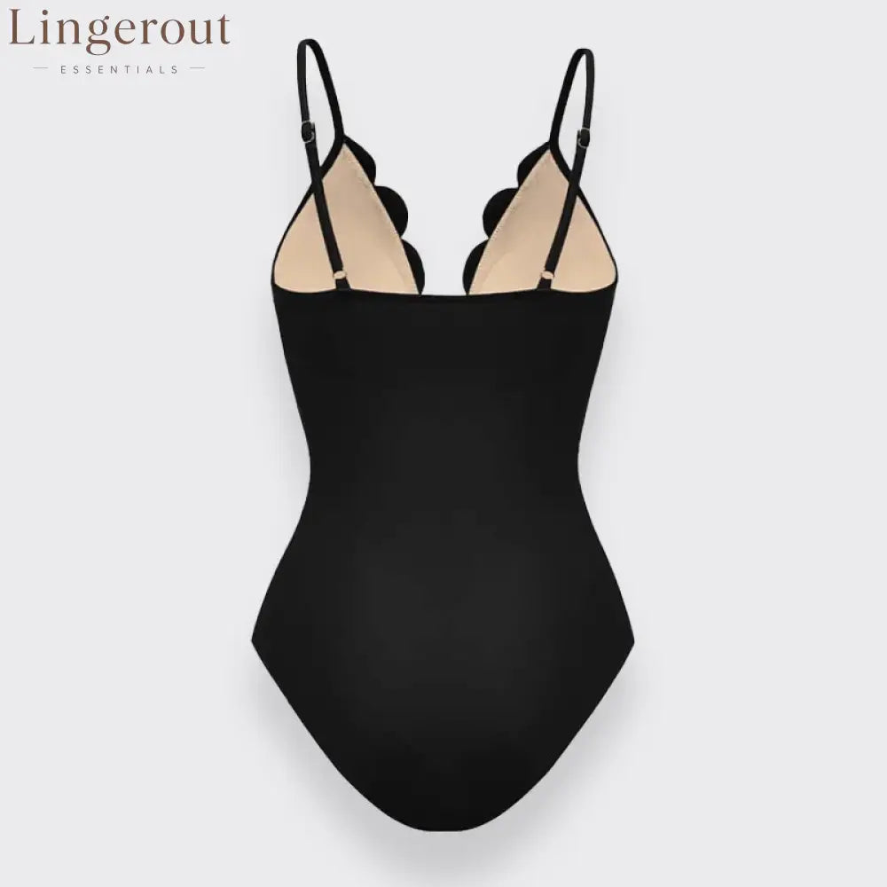 Flower Hollow One Piece Swimsuit and Skirt