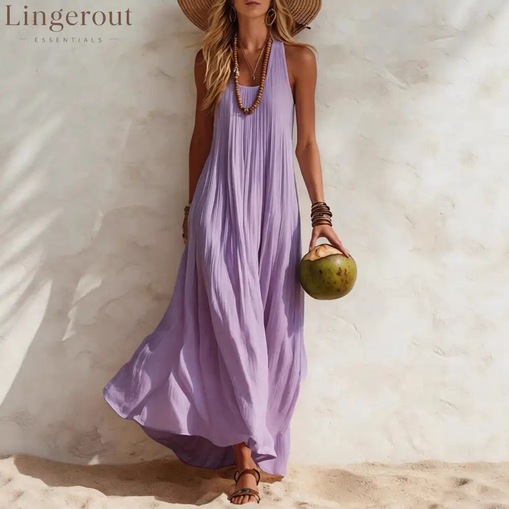 Flowy Halter Maxi Dress