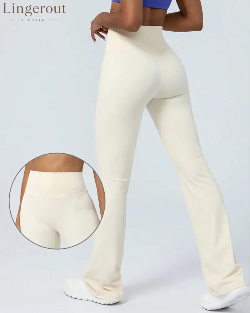 High Waist Butt-lifting Flare Leggings For Women