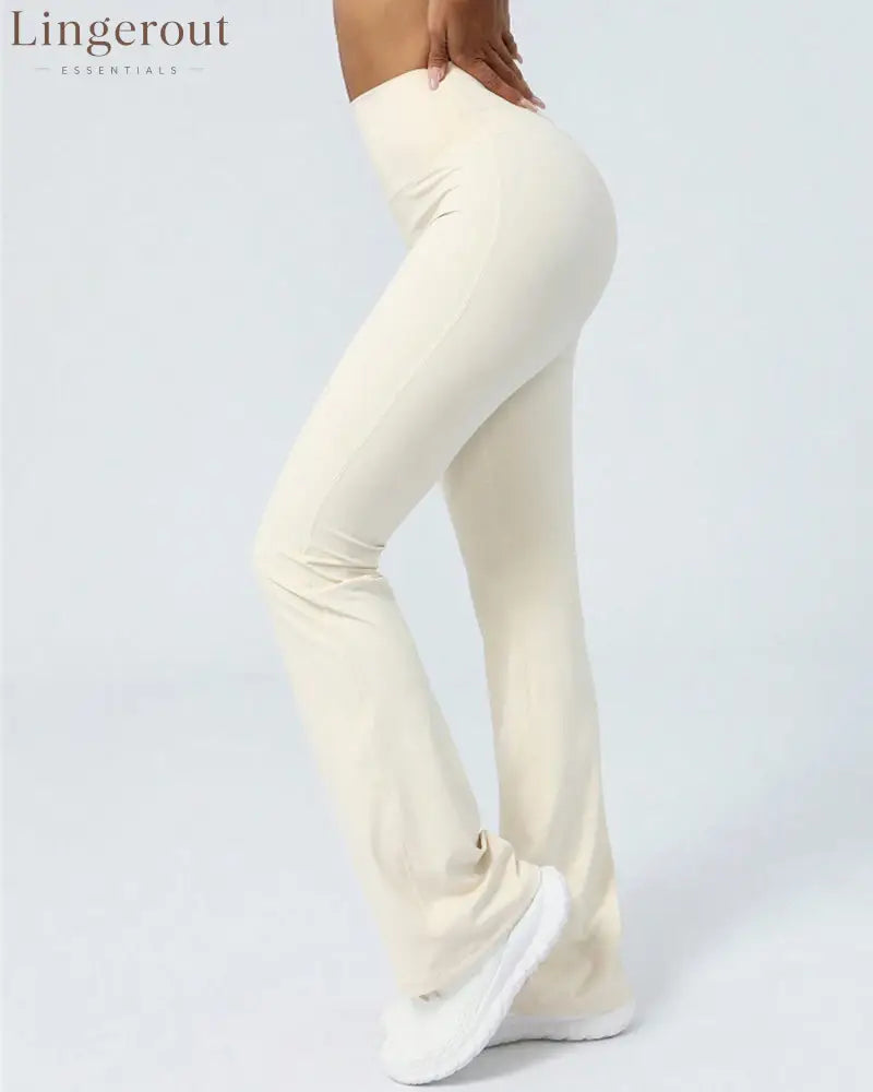 High Waist Butt-lifting Flare Leggings For Women